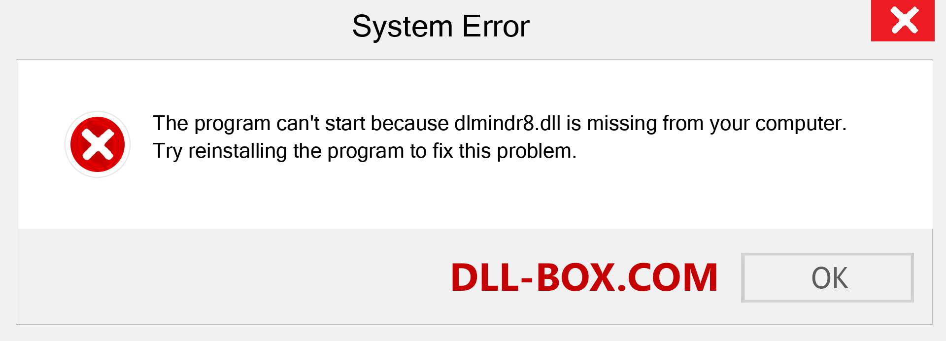  dlmindr8.dll file is missing?. Download for Windows 7, 8, 10 - Fix  dlmindr8 dll Missing Error on Windows, photos, images
